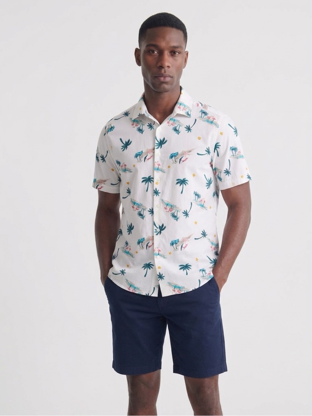 Gitman Bros Vintage
Hawaiian Flamingo Camp Collar Button
Up Shirt Small - Picture 11 of 12